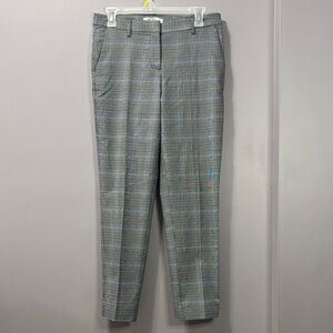 Cleo Christy Plaid Slim Ankle Pant